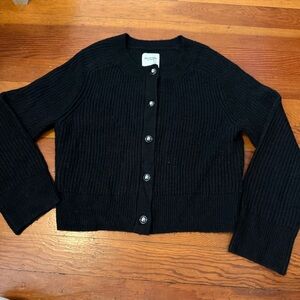 Abercrombie & Fitch Black Ribbed Cardigan